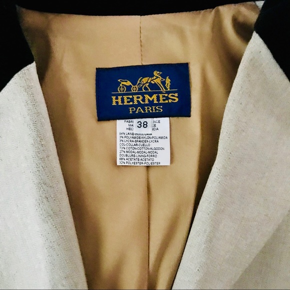 HERMÈS NEW EQUESTRIAN STYLE BLAZER/VELVET COLLAR 6 - Picture 7 of 7